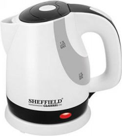 SHEFFIELD CLASSIC 7001 CONC 1-Liter Electric Kettle (White & Black)