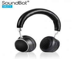 Soundbot SB273 Bluetooth Headphones with Mic (Black)