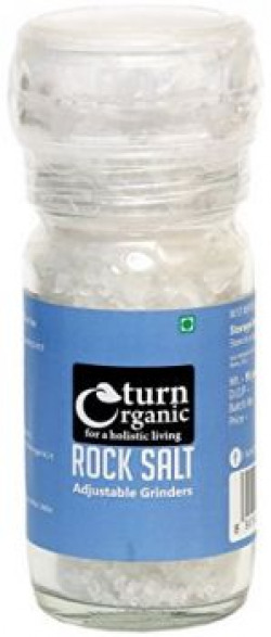 Turn Organic Rock Salt Adjustable Grinder, 100g