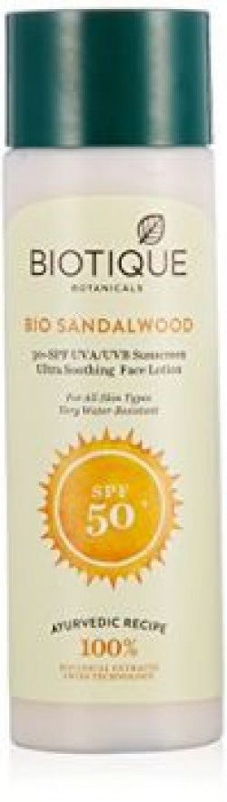 Biotique Sandalwood Lotion 50+ Spf Sunscreen, 120ml