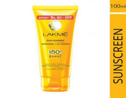 Lakme Sun Expert SPF 50 PA Fairness UV Sunscreen Lotion, 100ml (Now at Rs.80/- Off)