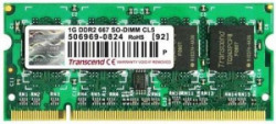 Transcend DDR2-667/PC2-5300 DDR2 1 GB Laptop DRAM (JM667QSU-1G)