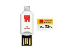 Strontium Nitro 16 GB 433x microSDHC Memory Card (Class10) With OTG Card Reader