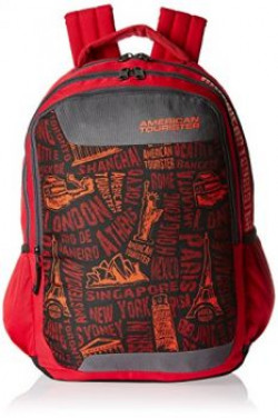 American Tourister 25 Lts Red Casual Backpack (CLICK 2016)