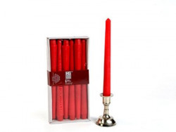 Hosley? Pack of 6 Unscented 25.4cm High Red Taper Candles