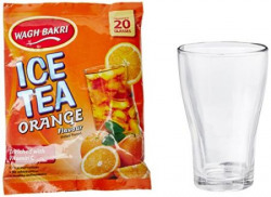Wagh Bakri Orange Ice Tea, 250g with Free Glass