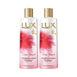 Lux Soft Touch Body Wash, 240ml (Pack of 2)