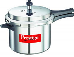 Prestige Popular Aluminium Pressure Cooker, 5 Litres, Silver
