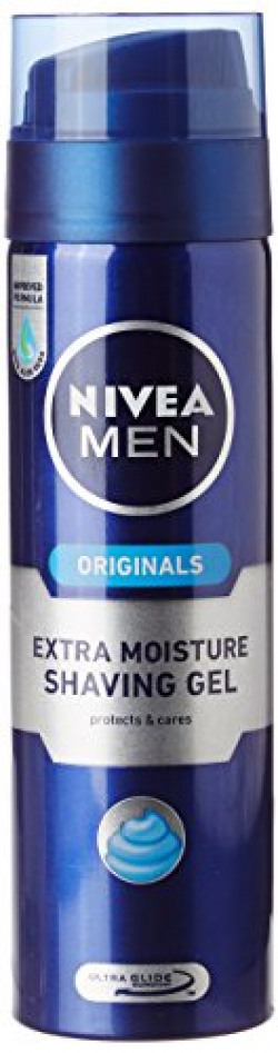 Nivea for Men Extra Moisture Shaving Gel - 200ml with Free Nivea Men Crème - 30 ml