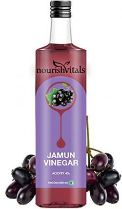 Nourish Vitals Jamun Vinegar 500ml - Raw, Unfiltered & Undiluted (Jamun Sirka)