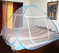Brunte Double Bed Foldable Mosquito Net Blue