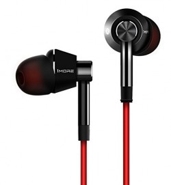 1MORE SINGLE DRIVER In-Ear Headphones / Earphones with MIC & Volume Control -Red & Black