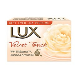 Lux Velvet Touch Soap Bar, Jasmine and Almond Oil, 150g (Pack of 3)