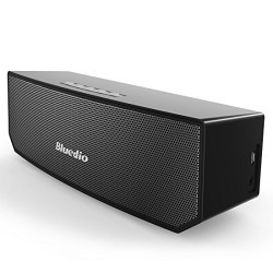 Bluedio BS-3 (Camel) Portable Bluetooth Wireless Stereo Speaker with Microphone for Calls, Innovative 3-magnet Drivers, 3D Surround System, Black