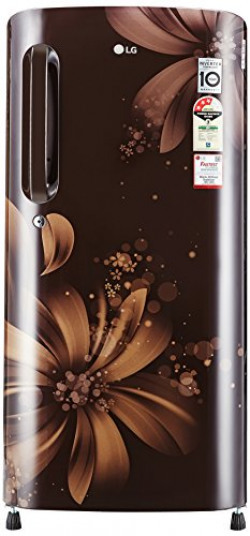 LG 190 L 3 Star Direct-Cool Single Door Refrigerator (GL-B201AHAW.AHAZEBN, Hazel Aster)