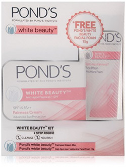 Pond's White Beauty Daily Spotless Lightening Cream, 35g with Free Ponds White Beauty Face Wash, 15g