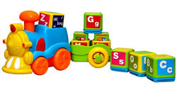 Toyshine Educatioanl Block Train with Interactive Learning Features, Music, Lights and Quiz