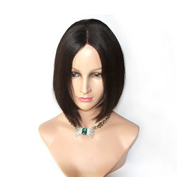 Artifice Straight U Part Short Bob Lace Front Wig For Women With Wig Cap 12 Inches - Dark Brown