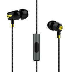 boAt NIRVANAA Bliss CE-1 Ceramic In-Ear Ornamental Sound earphone with One Button Mic (GLAZY BLACK)