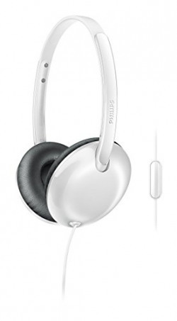 Philips SHL 4405WT/00 Headphones with Mic (White)