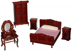 Melissa & Doug 2583 Deluxe Doll-House Bedroom Furniture