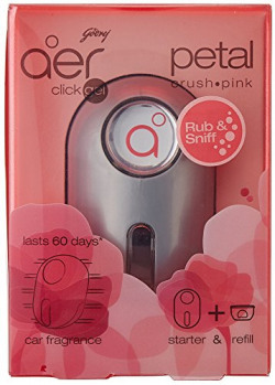 Godrej Aer Click Petal Crush Pink Car Vent Air Freshener (9 ml)
