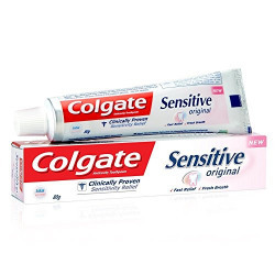 Colgate Sensitive Toothpaste Sensitive- 80 g with Free Toothbrush Worth Rs.35/-