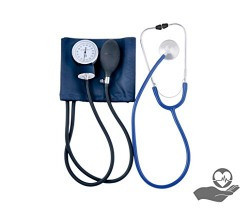 Newnik SP501 Sphygmomanometer and Aneroid BP Monitor with Free Stethoscope, Cuff and Carrying Case (Blue)