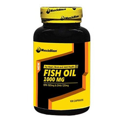 MuscleBlaze Fish Oil (1000 mg), 100 capsules