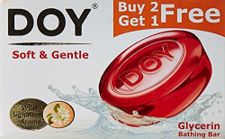 Doy Glycerin Transparent Soft and Gentle Soap (125g, Pack of 3)