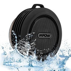 Mpow Buckler Bluetooth Wireless Waterproof Shower Speaker with Mic, Hands-free Calling Function for Shower, Outdoor Activities