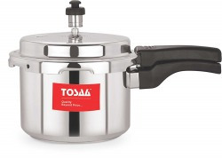 Tosaa Ultra Delux Aluminium Pressure Cooker, 3 Litres, Silver