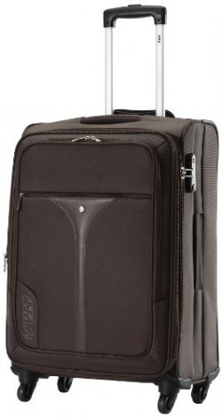VIP Benz Strolly Exp 4 wheel Nylon Brown Softsided Carry-On (STBENX75BRN)
