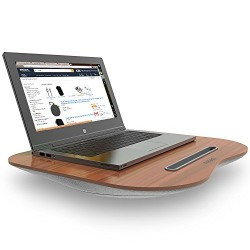 Tizum Portable Lapdesk Lapboard with Micro bead Cushion & Media Slot, Desk for Laptop, Studying, Reading, Writing, Eating