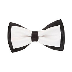 Eccellente Black and White Bow Tie