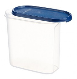 Signoraware Modular Oval No.3 Plastic Container, 1.7 Litres, Mod Blue