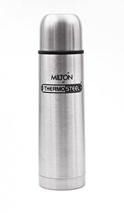 Milton Thermosteel Flip Lid Flask, 1 Litre, Silver