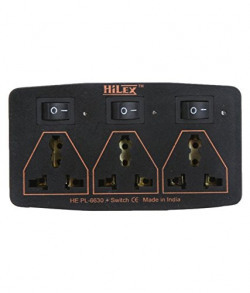 Hilex 3+3 Multicolour Extension Cord with 2.5 Meter wire (3 Pin)