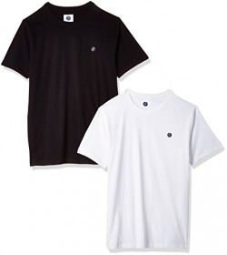 Symbol Men's T-Shirt (Pack of 2) (SS17PLPO2R23_M_Multicolor3)