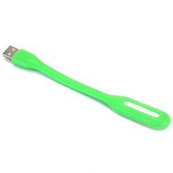 AKSHAJ Mini USB Light Led Lamp, Lightweight Flexible Portable Adjustable with 50000 Hours Life for Keyboard Laptop PC Notebook Power Bank, Book Reading Work Bed - GREEN - 2 Years Warranty.