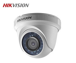 Hikvision DS-2CE56C0T-IRP 720P HD Indoor IR Turret Night Vision Dome Camera (White)