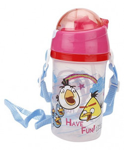 Angry Birds Plastic Water Bottle, 500ml, Multicolour