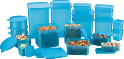 MasterCook  - 2000 ml, 1200 ml, 600 ml, 400 ml, 200 ml, 300 ml, 100 ml, 500 ml, 250 ml, 100 ml Polypropylene Multi-purpose Storage Container(Pack of 21, Blue)