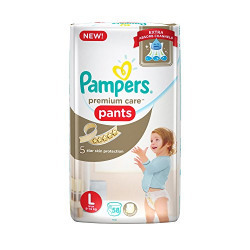 Pampers New Premium Care Large Size Diaper Pants (58 Count)