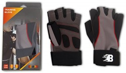 Burn Training Gloves, X-Large (Black/Brown)