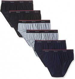 Hanes Men's Cotton Brief (Pack of 6) (Colors May Vary) (8907686163321_C009-615-P3_Medium_Assorted)