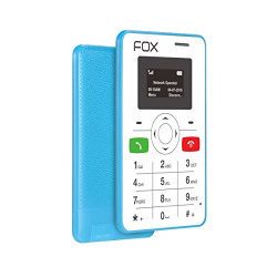 Fox Mobiles mini 1 - The Super Slim CleverPhone That Works With Your Smartphone (Blue Colour)