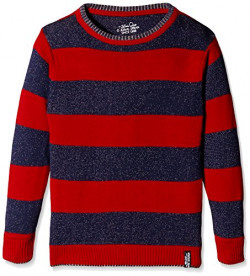Status Quo Cubs Boys' Sweater (CB-FK-556(REVERSIBLE)_Red and Navy_28)