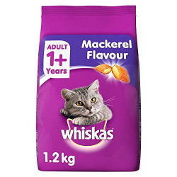 Whiskas Adult Cat Food Pocket Mackerel, 1.2 kg Pack