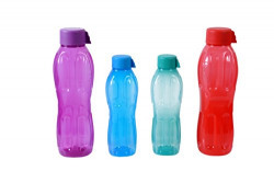 Signoraware Water Bottle Set, 4-Pieces, Multicolor